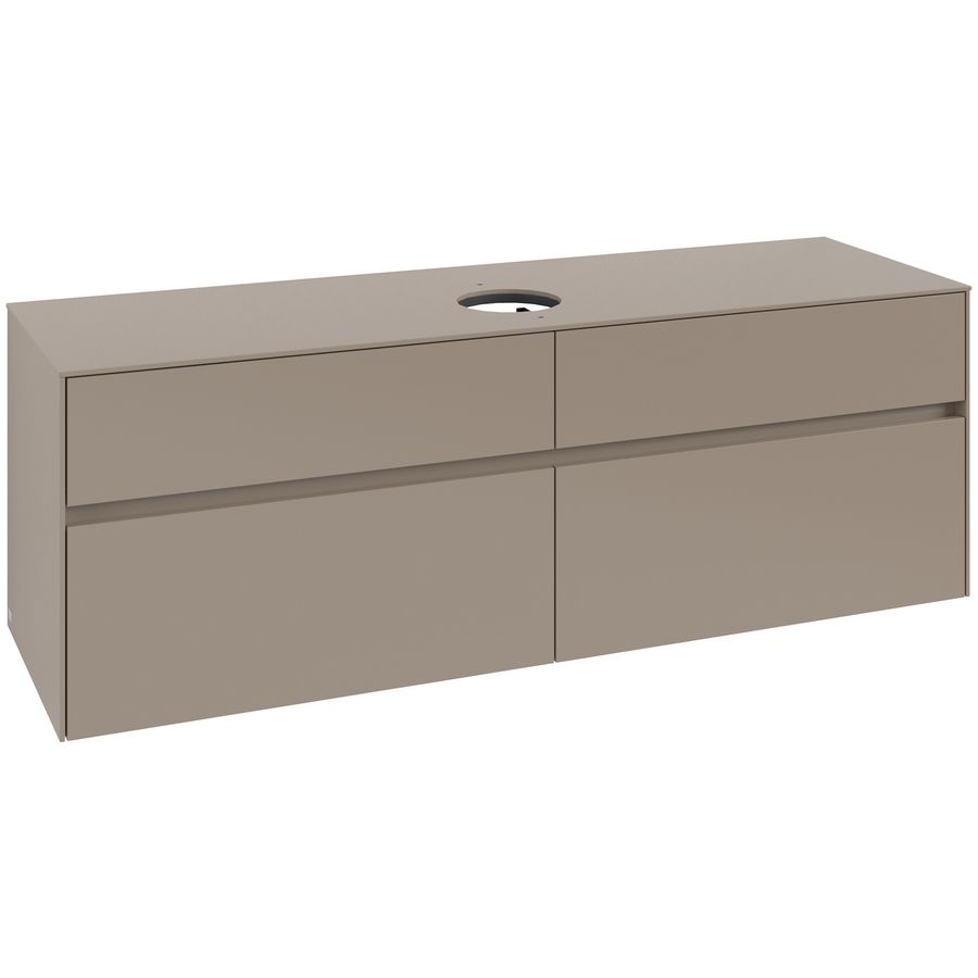 Wastafelonderkast Collaro 1600x548x500mm Taupe C049B0VM