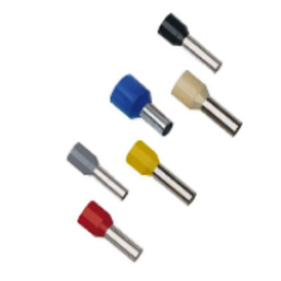 Zak a 100st. Adereindhuls blauw 16mm²/penlengte 12