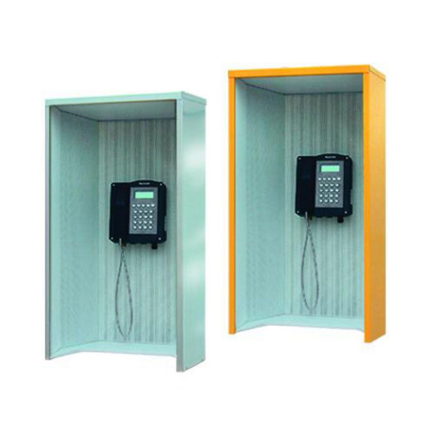 Telefoonkap model 404 gegalvaniseerd STaal geel