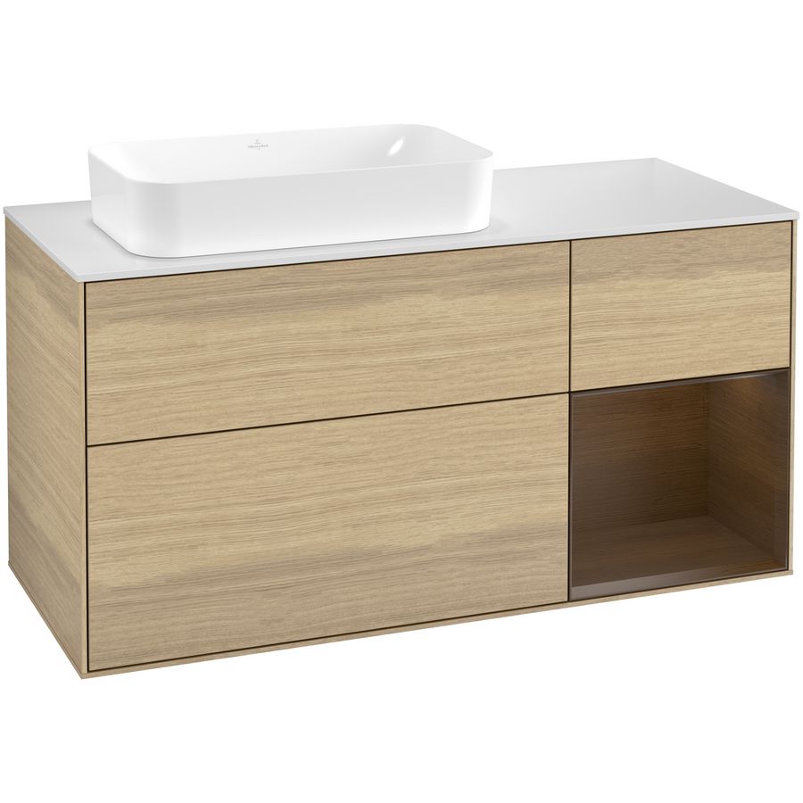 Wastafelonderkast Finion 1200x603x501mm Oak Veneer F691GNPC