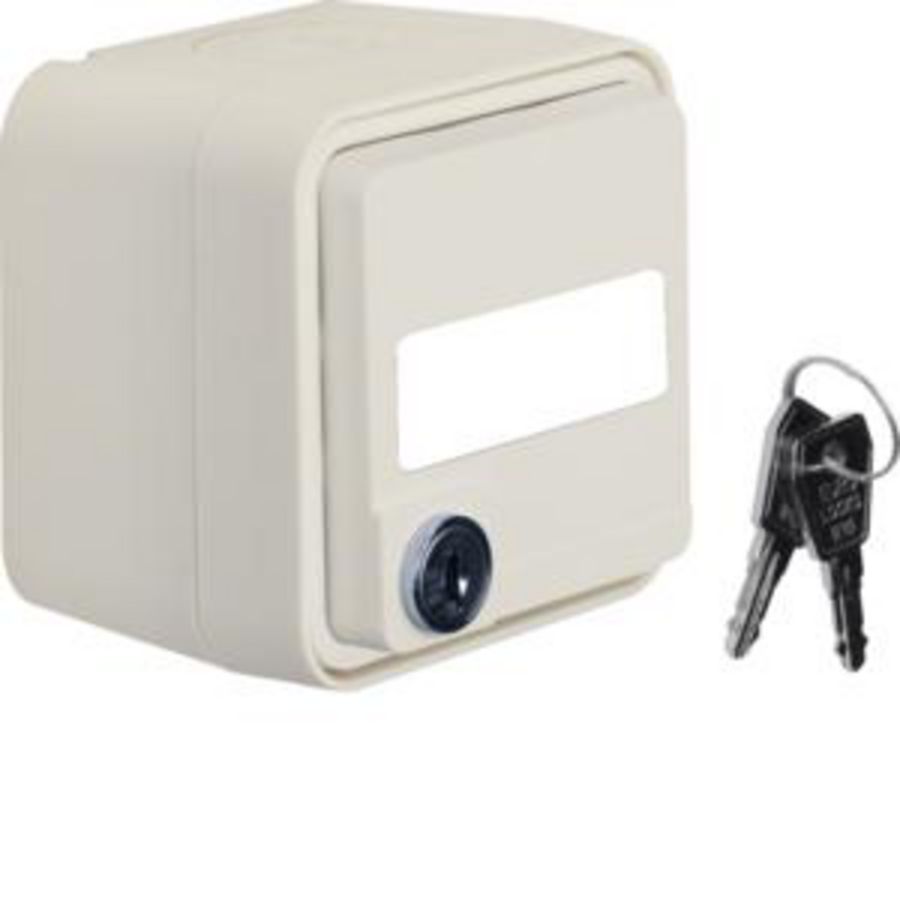 Wandcontactdoos sleutelslot 1-v behuizing Berker W.1