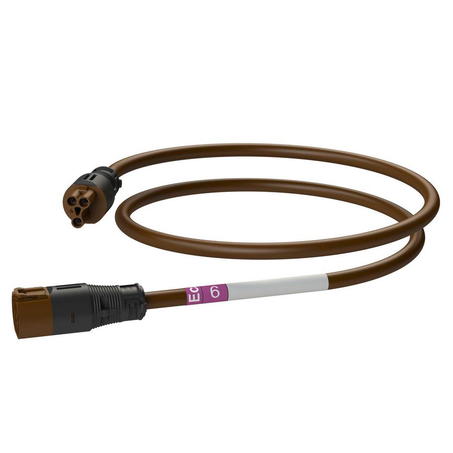 Koppelsnoer AW 6m 3x1,5 bruin Eca VVE=10