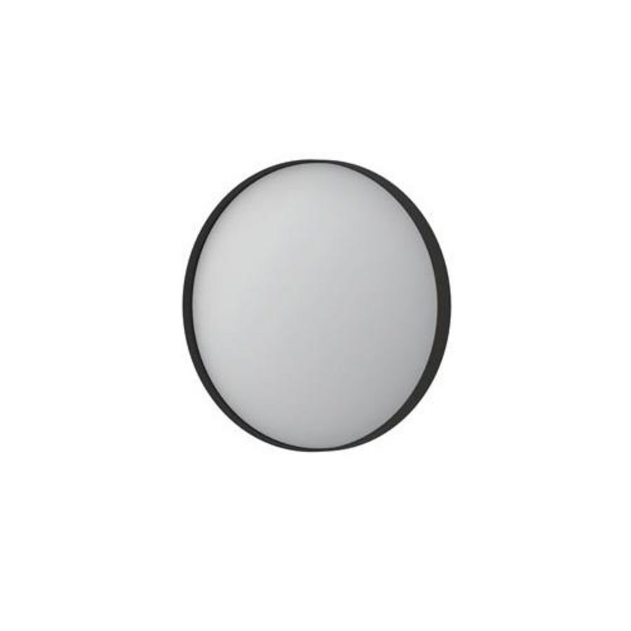 Spiegel PROLINE ROUND FRAMED mat zwart kader Ø40cm