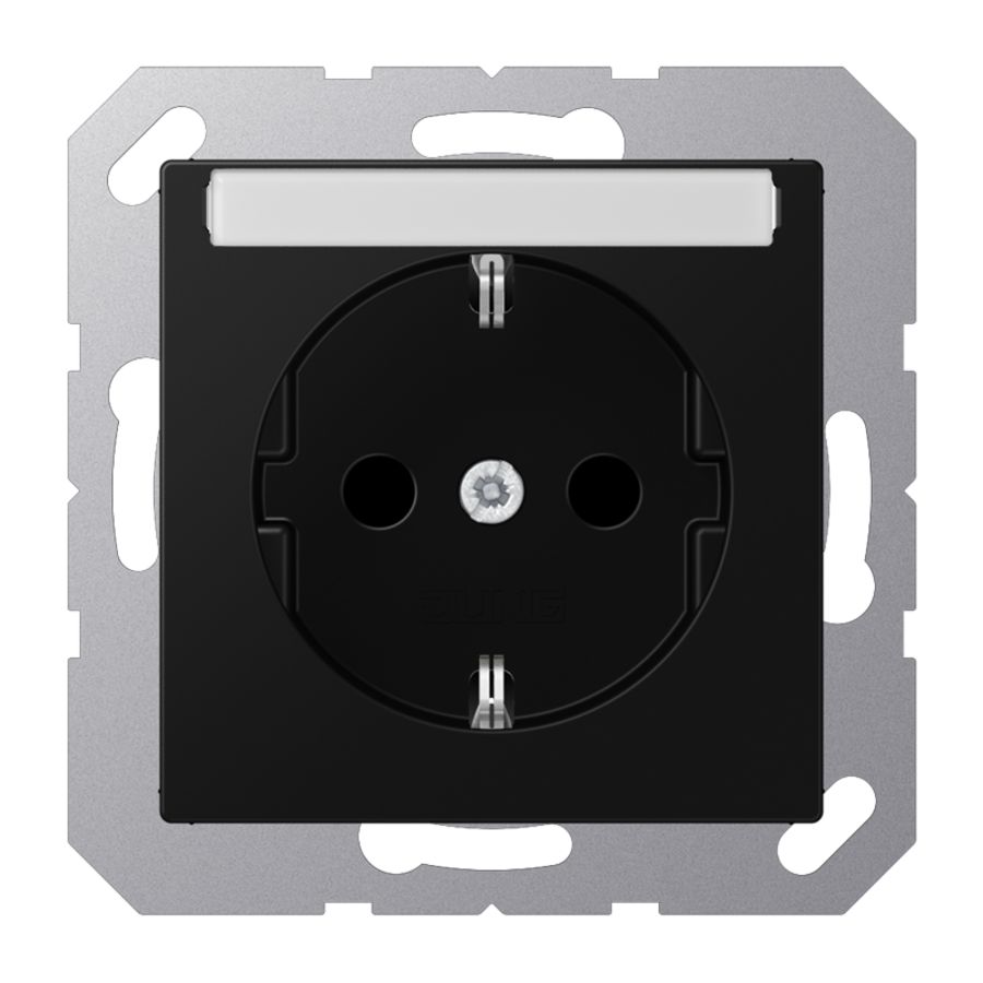 Wandcontactdoos grafi.zw slagvast&tekstvenster A500
