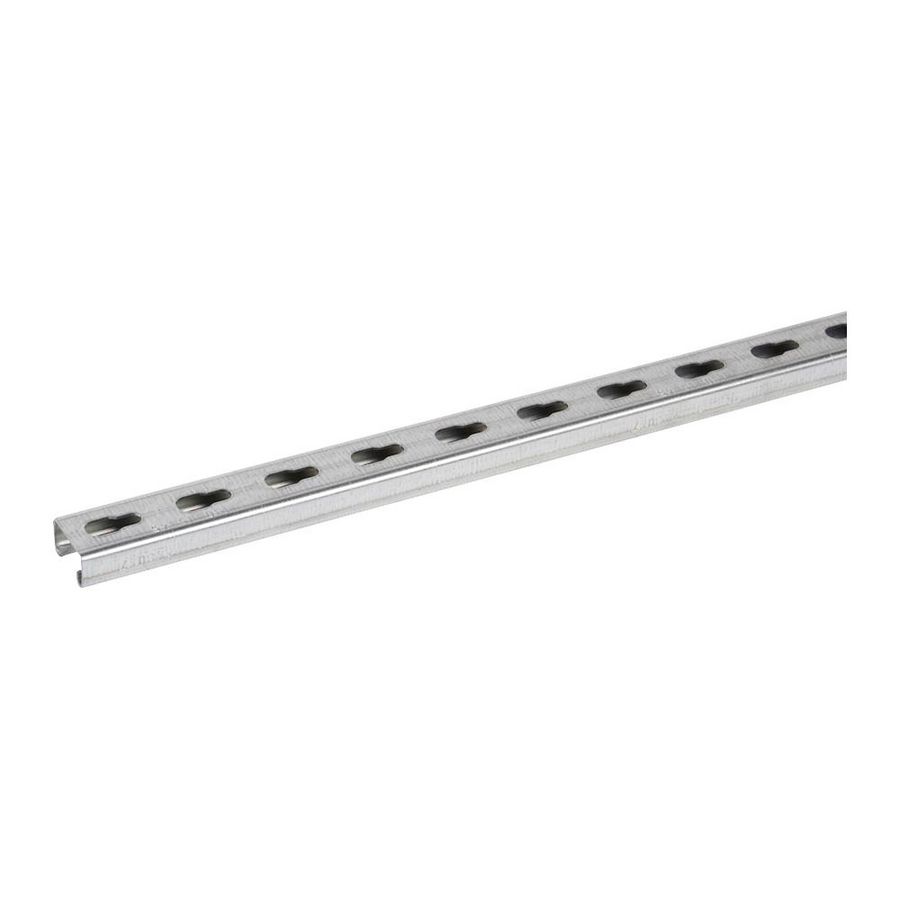 Lengte a 2m. Profiel R41x21x1,5 geperforeerd Sdz