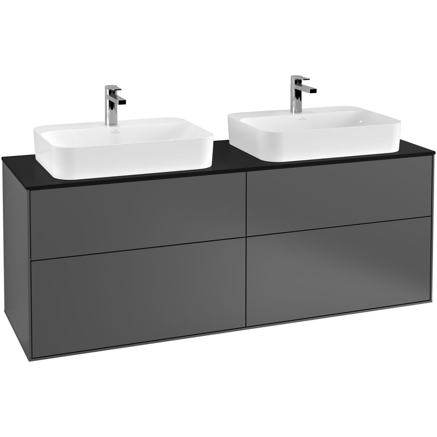 Wastafelonderkast Finion 1600x603x501mm Antr. Matt Lacquer G43200GK