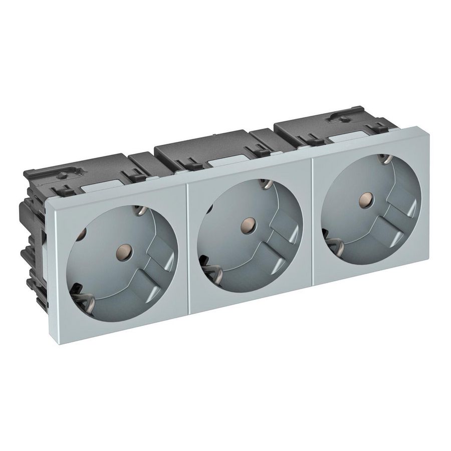 Contactdoos 3-vdg 33gr moduul-45 zijaansl. 250V 10/16A