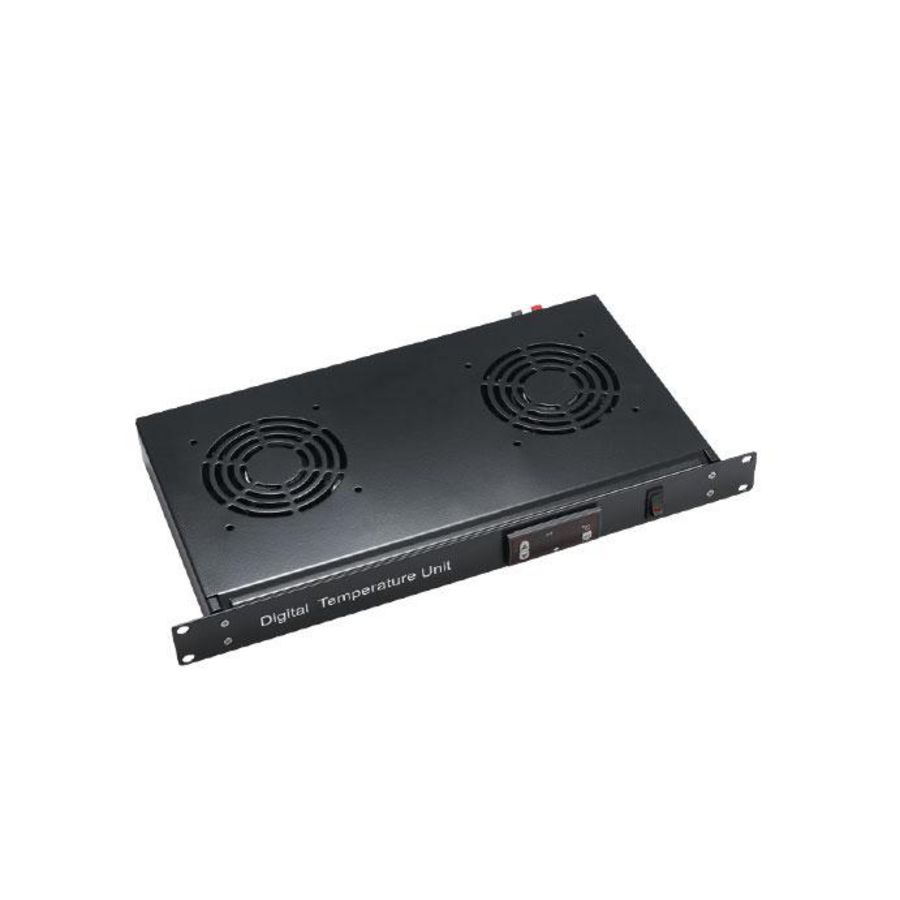 Digital temperature control unit 19" 1HU incl. 2-fans
