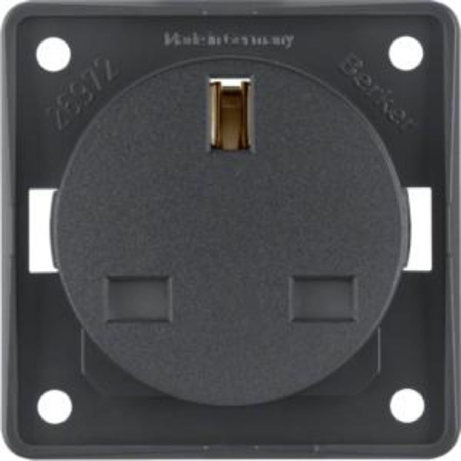 Wandcontactdoos British standard berker Integro antraciet