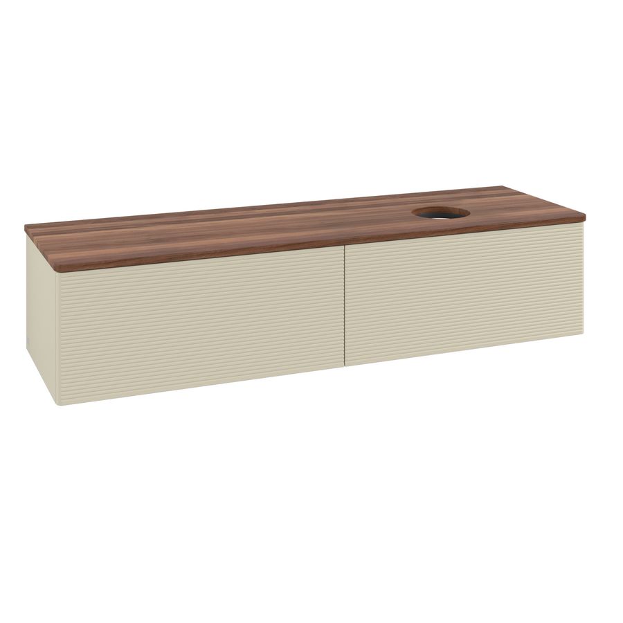 Wastafelonderkast Antao 1600x360x500mm S.Grey Matt Lacquer K38112HJ