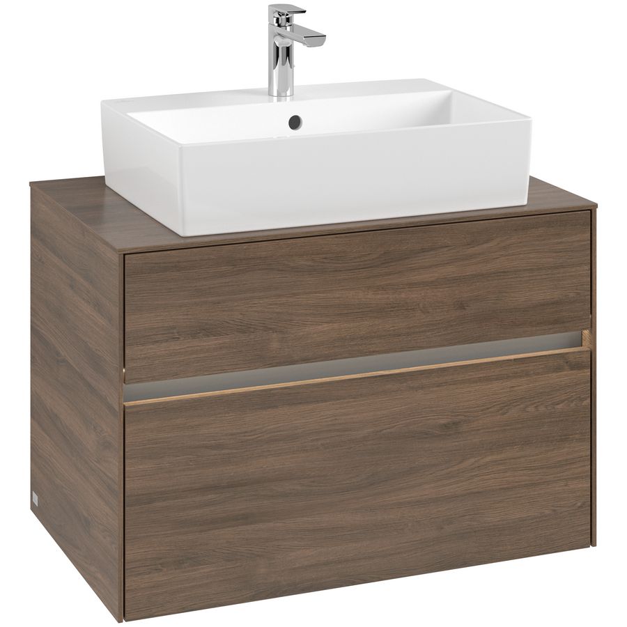 Wastafelonderkast Collaro 800x548x500mm Ariz.Oak C124B0VH