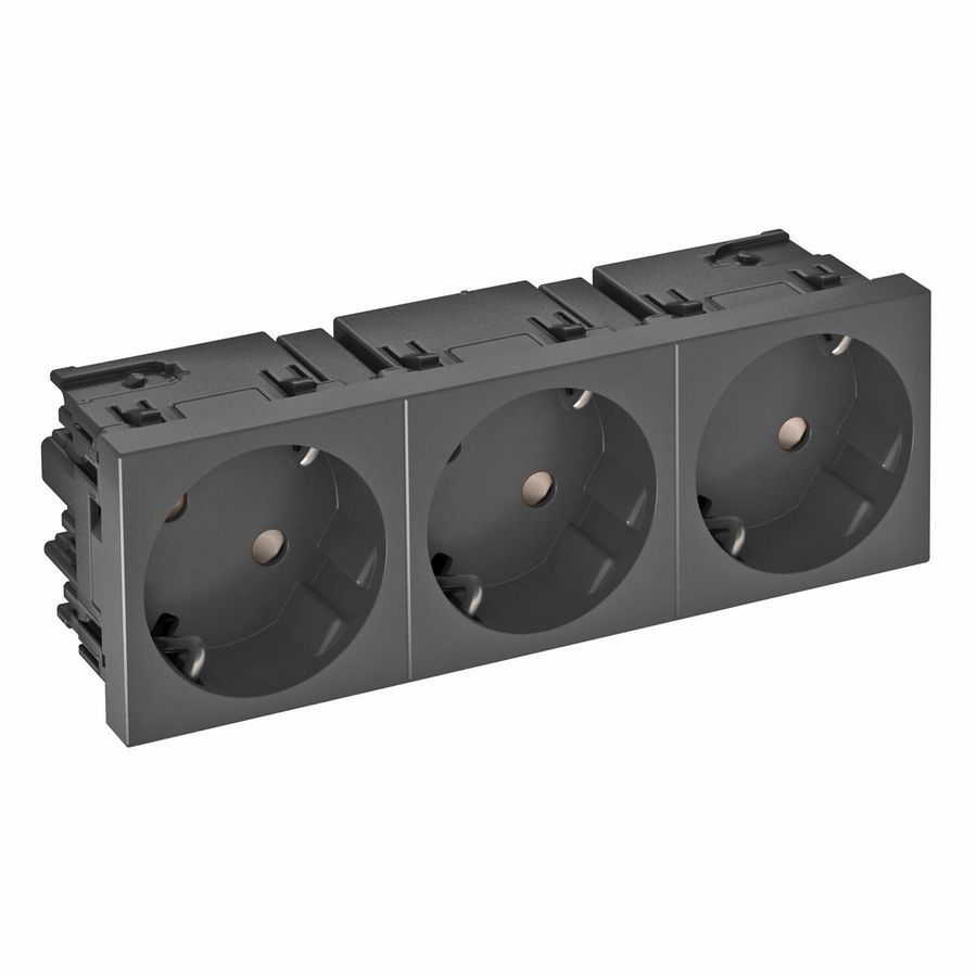Contactdoos 3-vdg 33gr mod.-45 zijaansl. 250V 10/16A 6120511