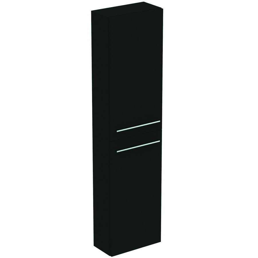 Kolomkast hoog LIFE-S 160x40cm 2x deur mat carbon donkergrijs
