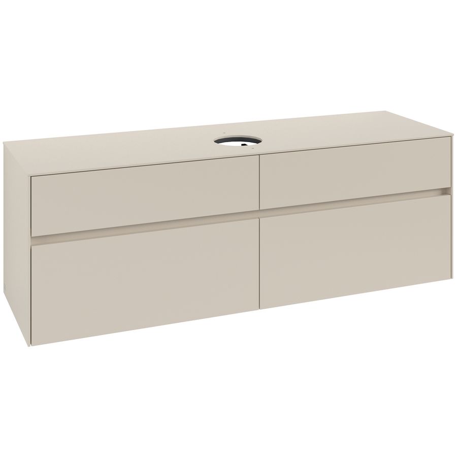 Wastafelonderkast Collaro 1600x548x500mm Cashmere Grey C04900VN