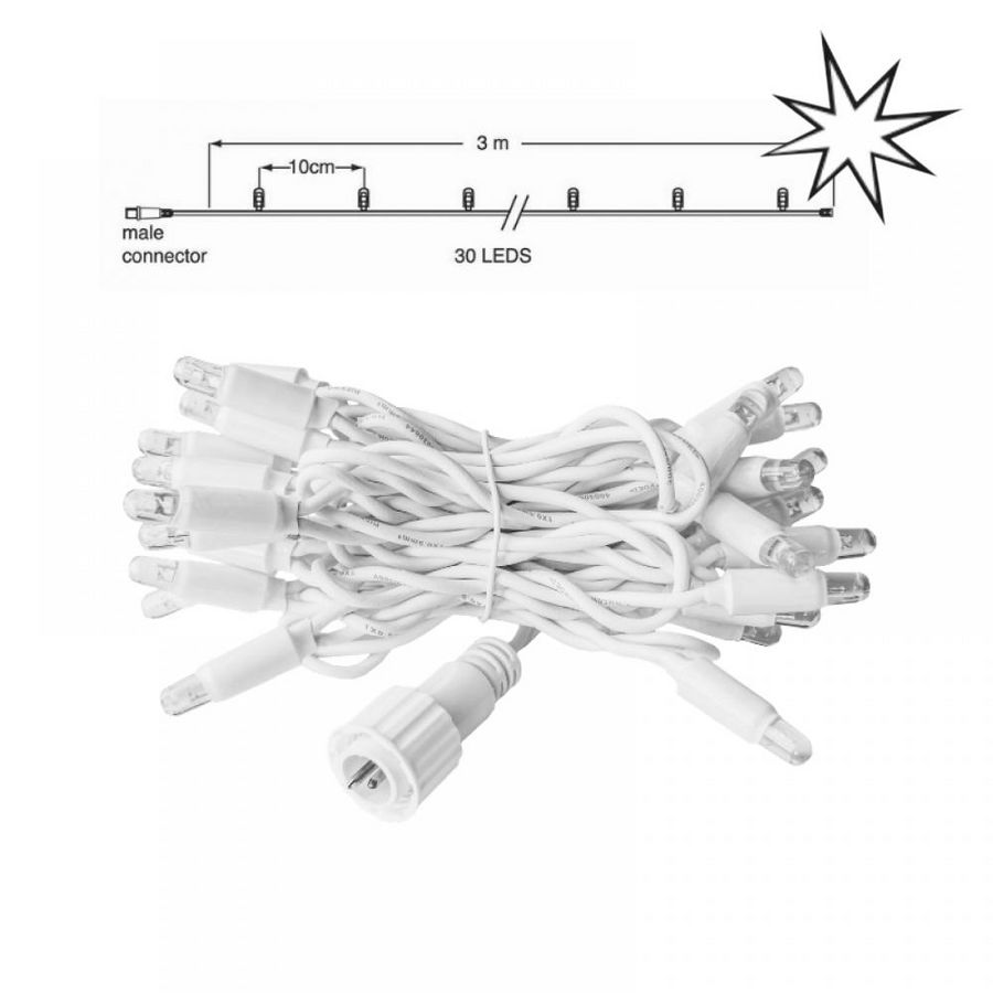 String PS230 2400K WW en flash CW 4/1 L=3mtr. witte draad