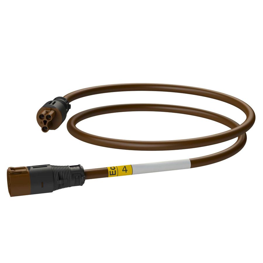 Koppelsnoer AW 4m 3x1,5 bruin Eca VVE=20