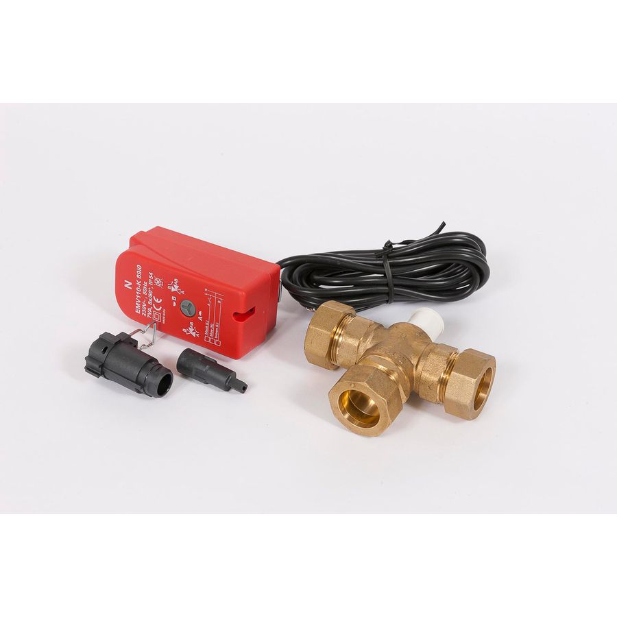 Wisselafsluiter (3-weg, incl. motor) VCC11 tbv cv- / boiler geschikt voor type -6/-8/-10/-12