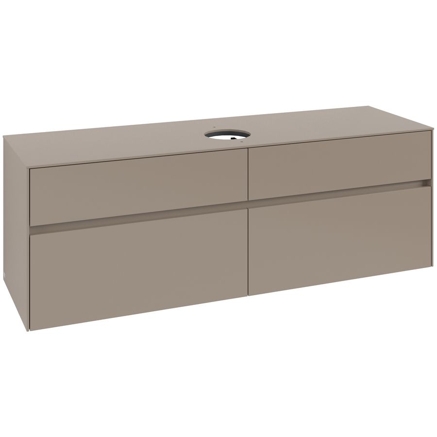 Wastafelonderkast Collaro 1600x548x500mm Taupe C04900VM