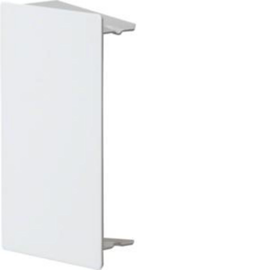 Eindplaat voor goot 60x100mm LFS verkeerswit