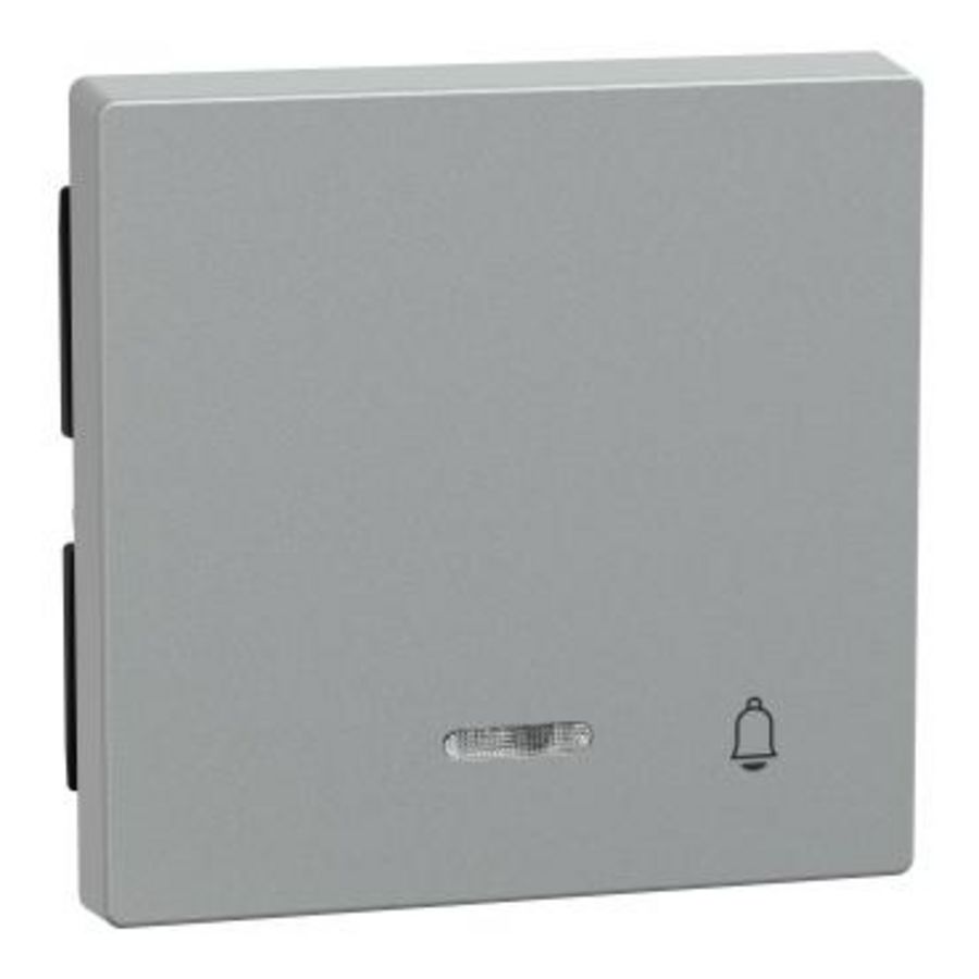 Wisselwip met controlevenster en opdruk Bel - Aluminium -