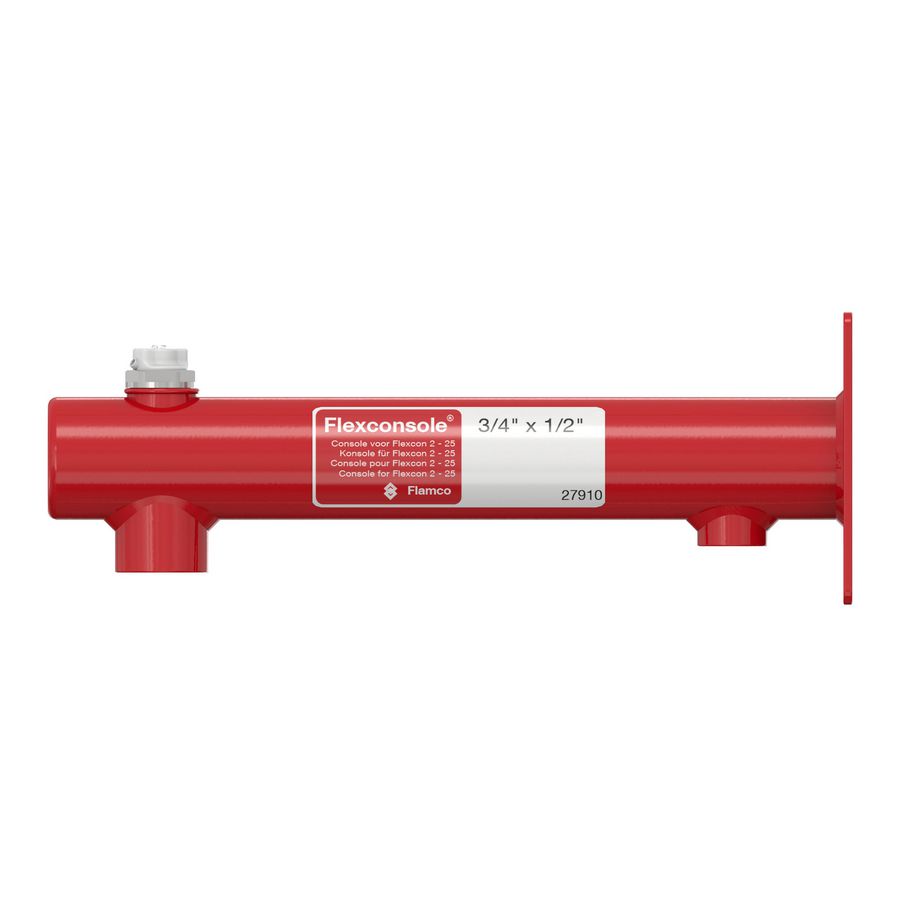 Expansievatconsole Flexconsole rood 3/4"+1/2"+ ontl. 1/2