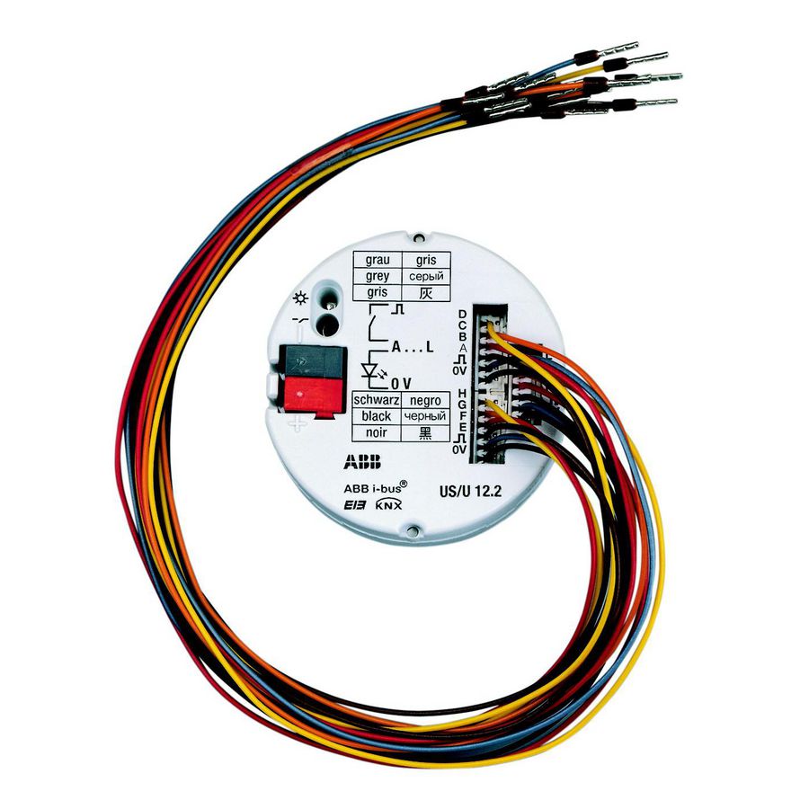 Binaire ingang KNX 12-voudig potentiaal vrij inbouwpil