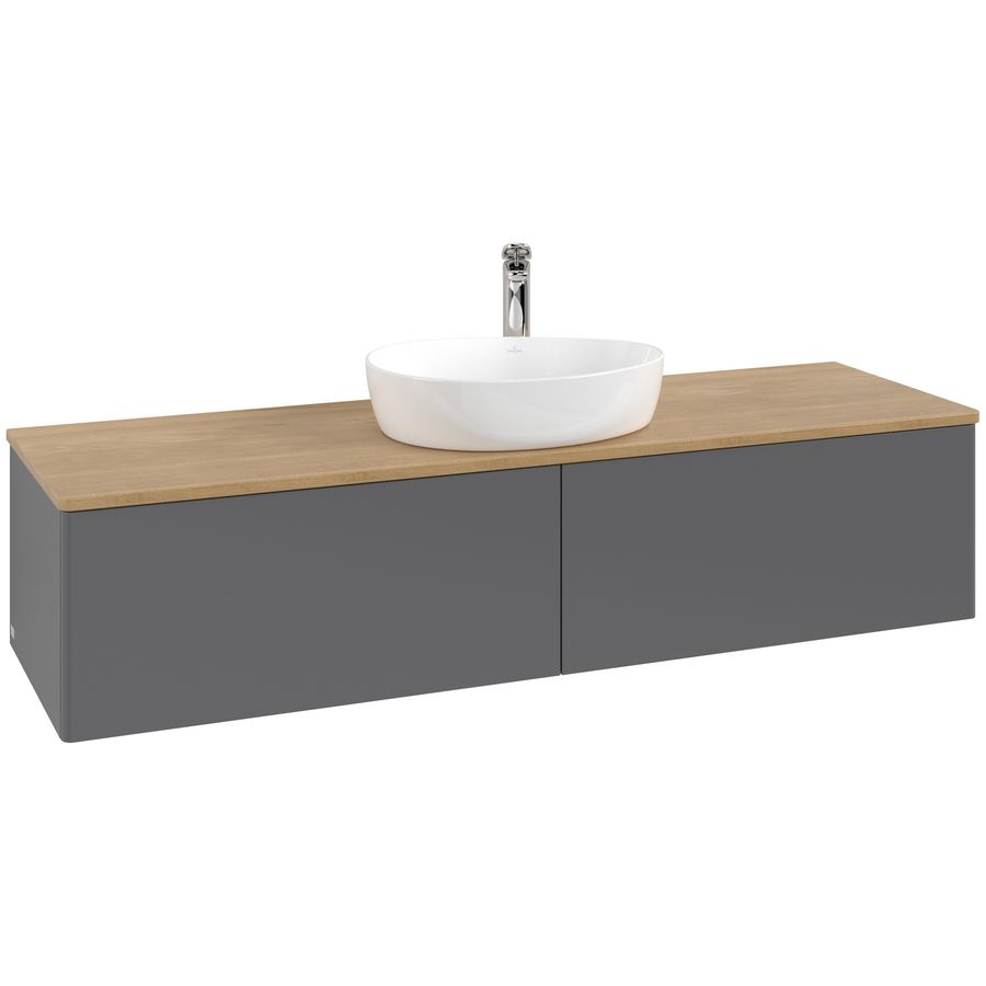 Wastafelonderkast Antao 1600x360x500mm Antr. Matt Lacquer K36051GK