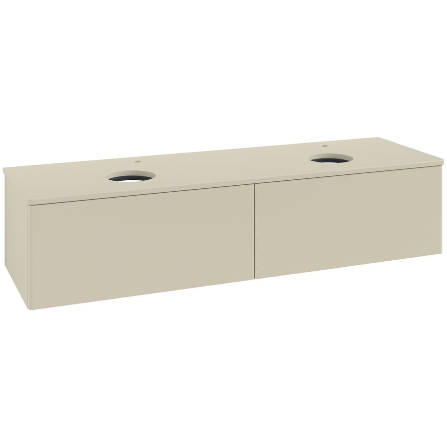 Wastafelonderkast Antao 1600x360x500mm S.Grey Matt Lacquer K39050HJ