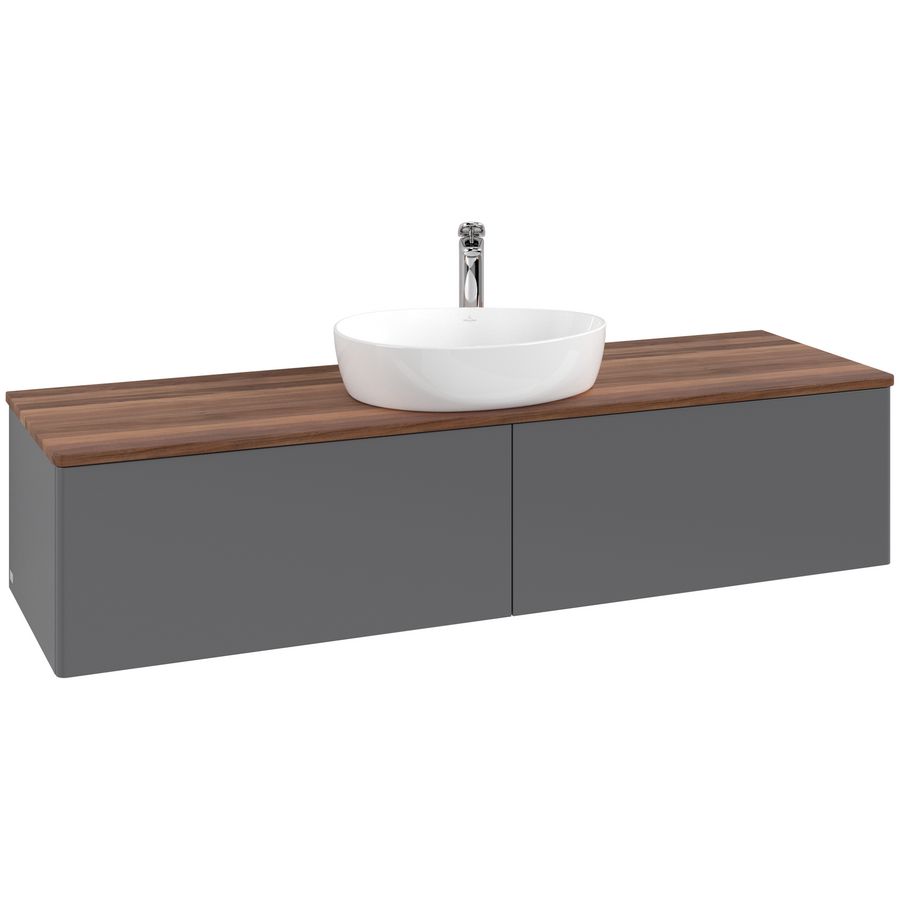Wastafelonderkast Antao 1600x360x500mm Antr. Matt Lacquer K36052GK