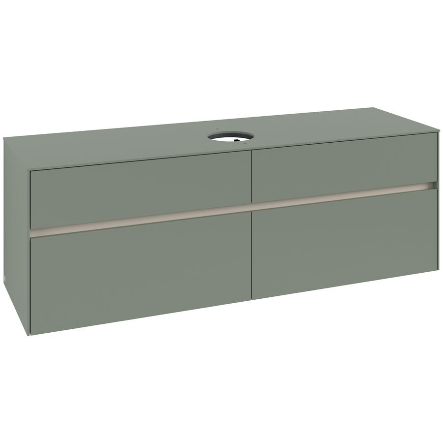 Wastafelonderkast Collaro 1600x548x500mm Soft Green C04900AF