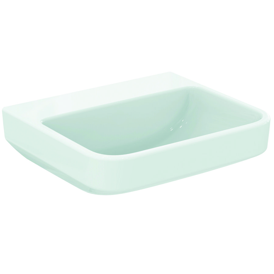 Wastafel 500x440x180mm z. kraangat z. overl gl wit sg i.life b