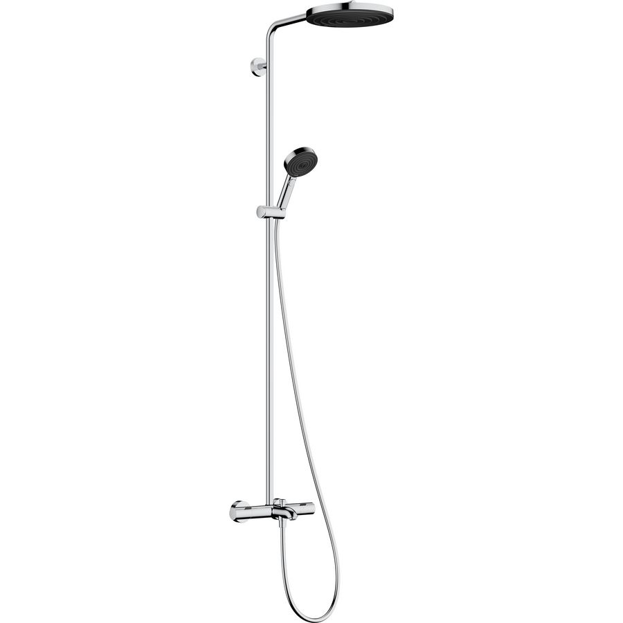 Showerpipe 260 1 straalsoort en badthermostaat handdouche 3 straalsoorten chroom Pulsify Puro
