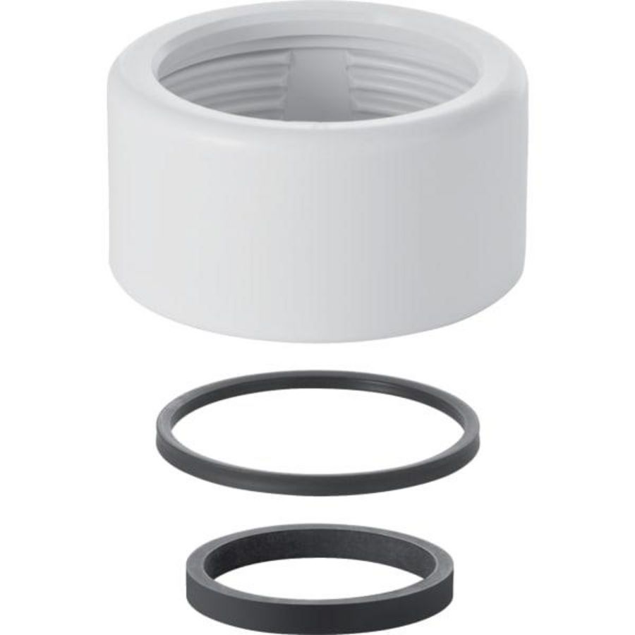 Wartel met dichting d40 wit