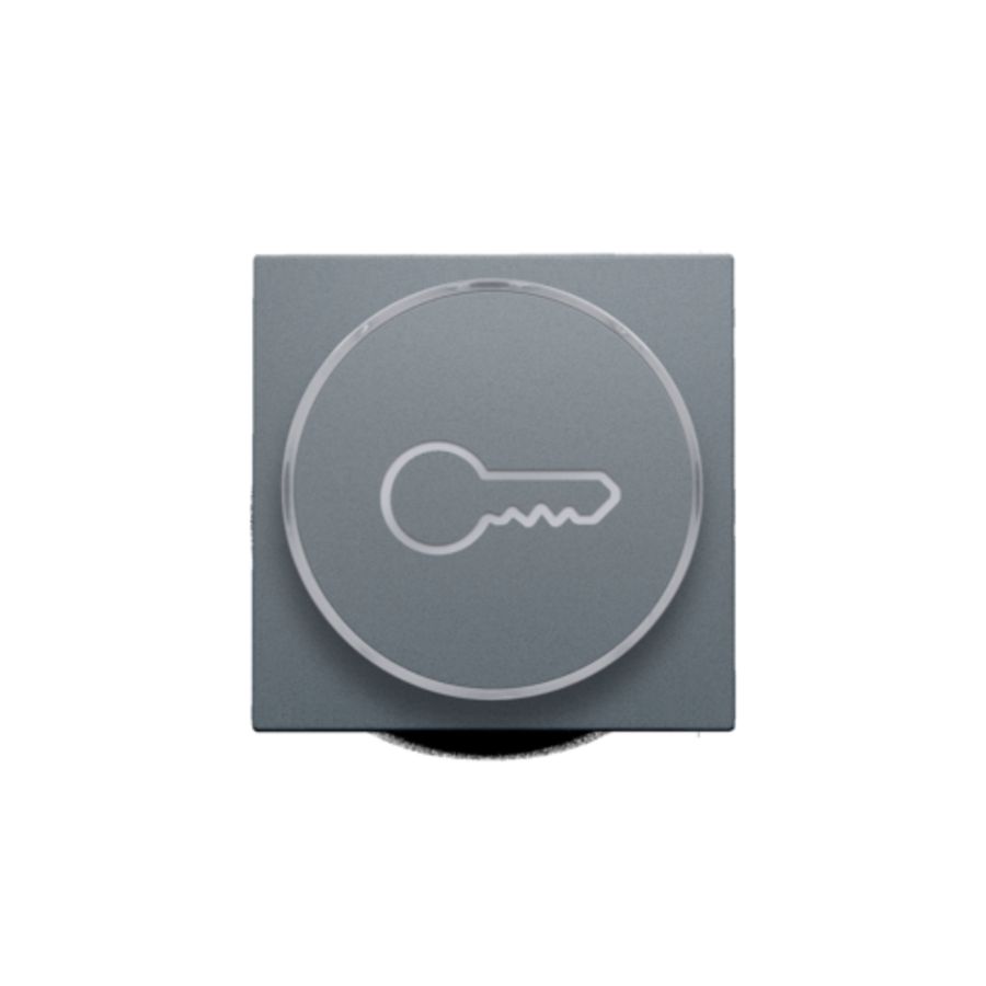 Afwerkingsset doorschijnende ring sleutelsymb. 6A blue grey