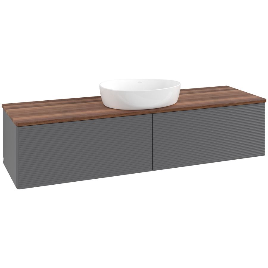 Wastafelonderkast Antao 1600x360x500mm Antr. Matt Lacquer K36112GK
