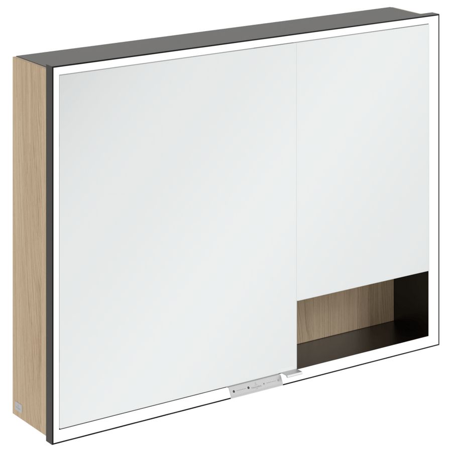 Opbouw Spiegelkast My View+ 1000x750x168mm Nordic Oak