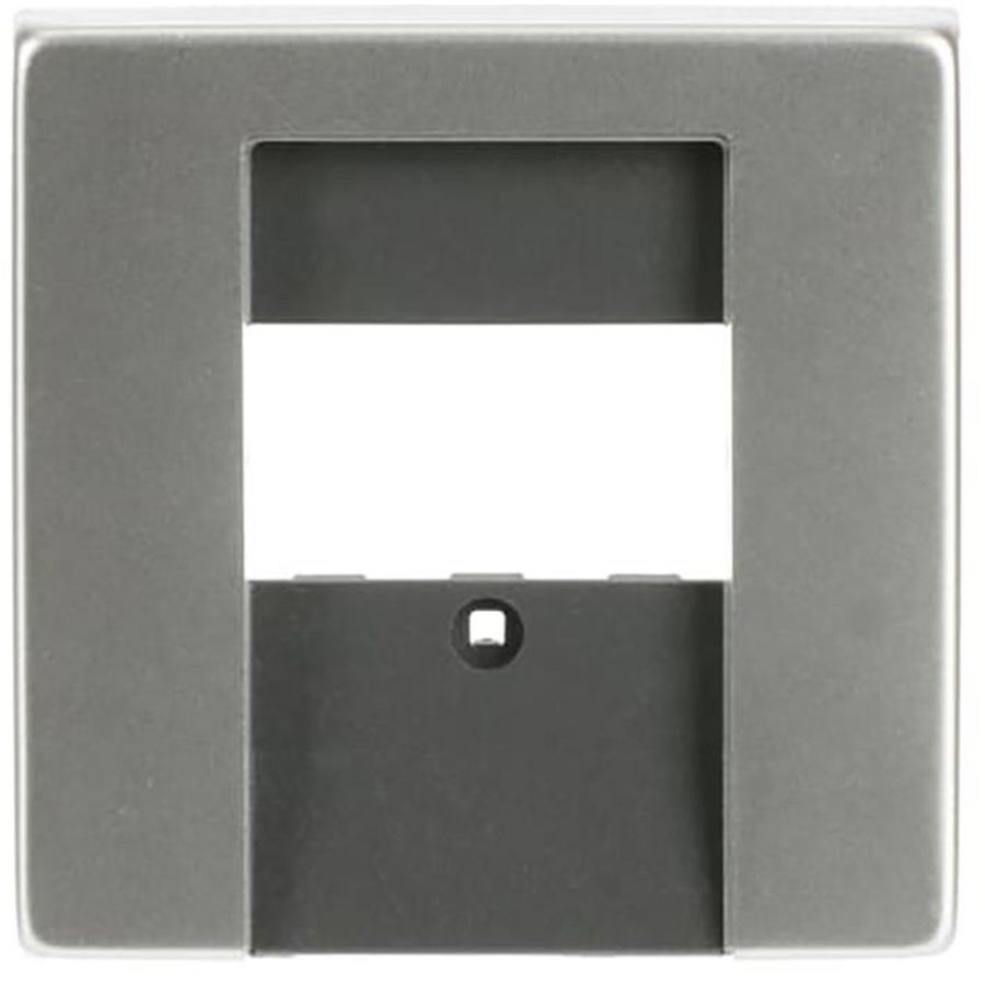 Centraalplaat luidsprekercontactdoos/TAE/USB pure-rvs (1766-866)