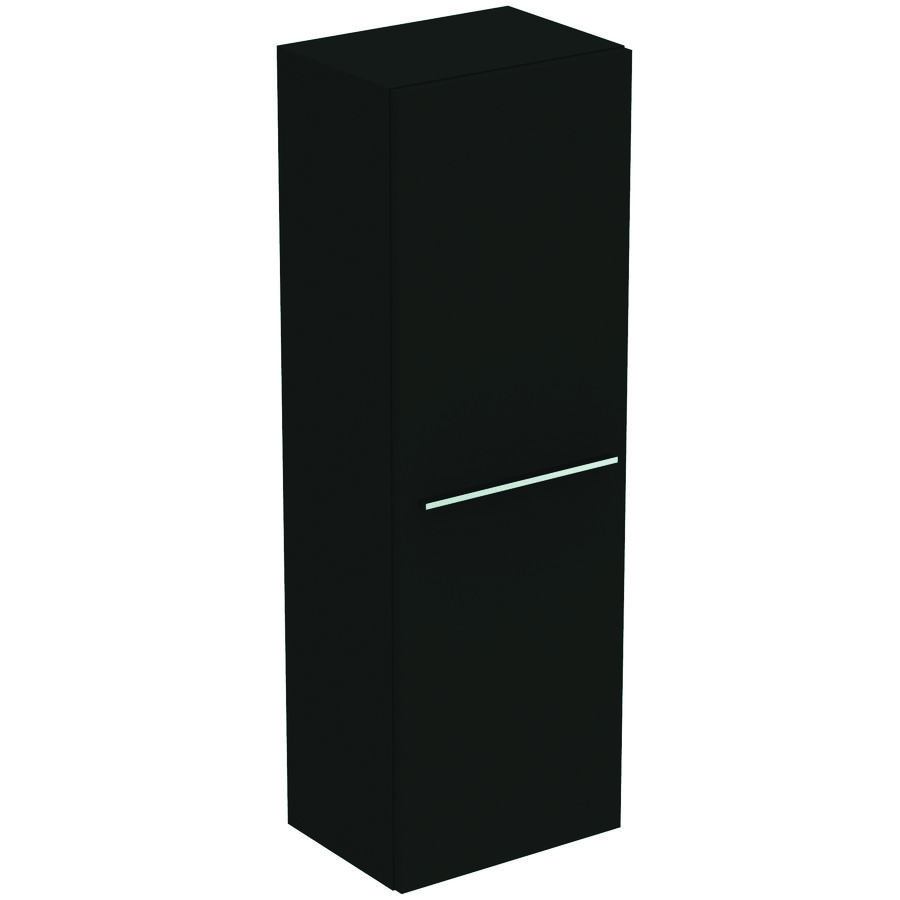 Kolomkast halfhoog LIFE-A 120x40cm 2x deur mat carbon donkergrijs