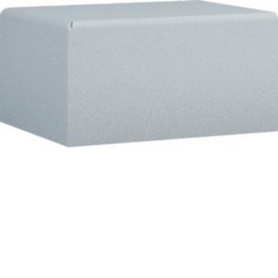 Eindplaat voor goot 30x45mm LFS verkeerswit