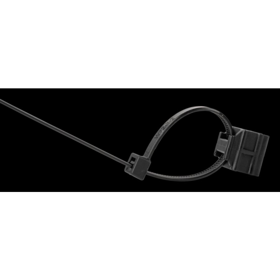 Kabelclip op bovenzijde haaks op profiel profieldikt VVE=100