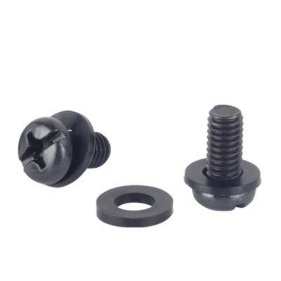 Doos a 100st. Schroef 6mm zwart Incl. ring