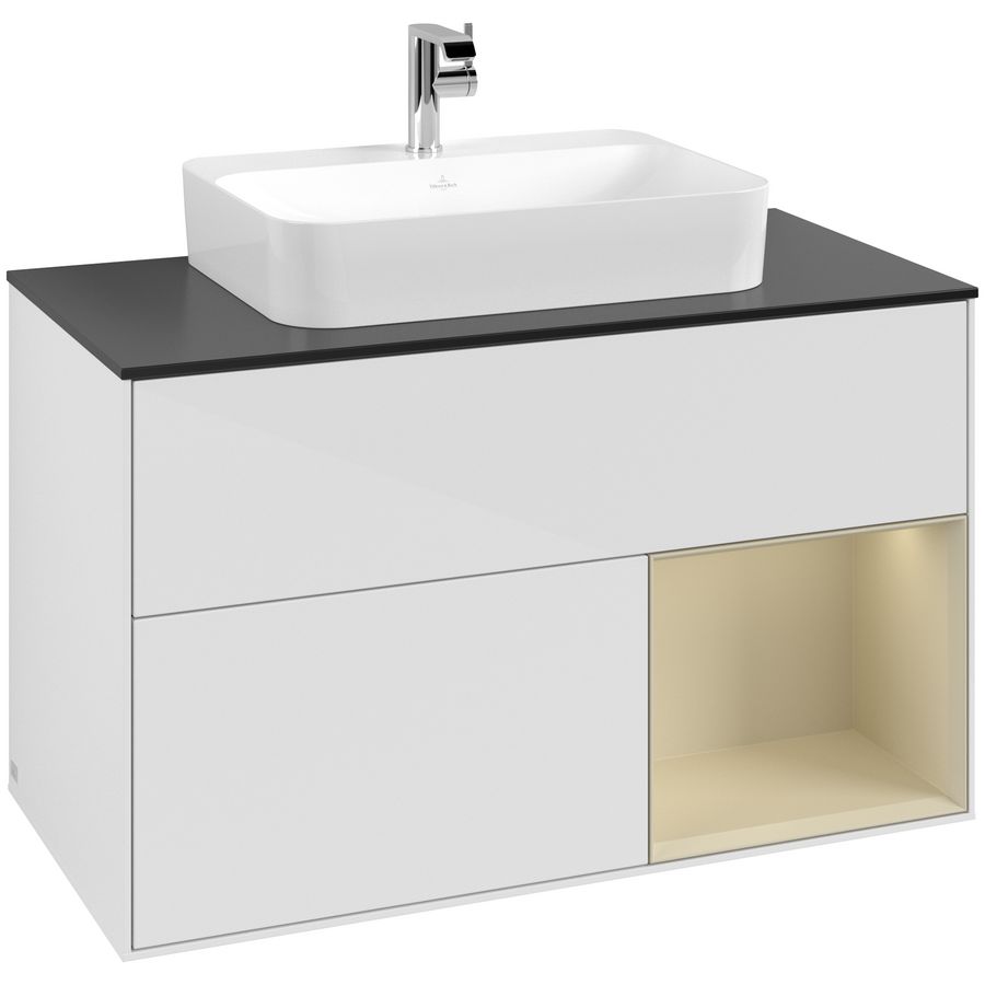 Wastafelonderkast Finion 1000x603x501mm G.White.L G372HJGF