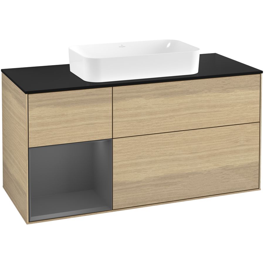 Wastafelonderkast Finion 1200x603x501mm Oak Veneer F702GKPC
