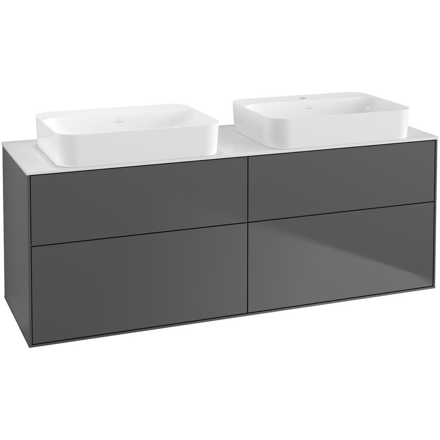 Wastafelonderkast Finion 1600x603x501mm Antr. Matt Lacquer G72100GK