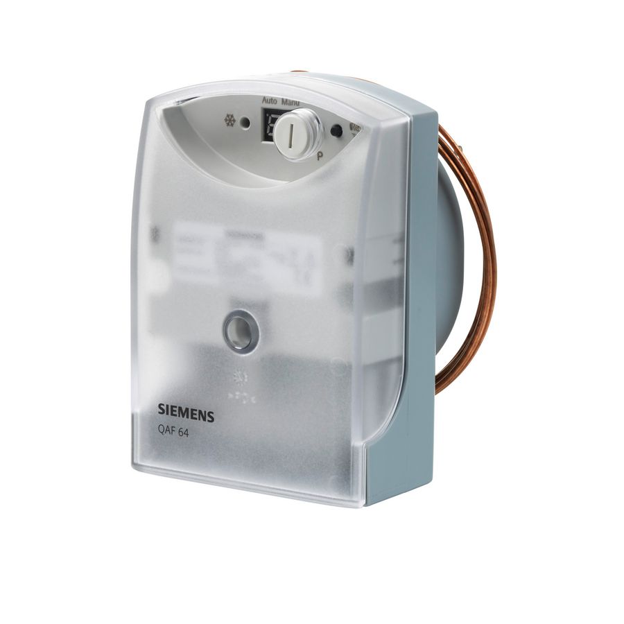 Vorstbeveiligingsthermostaat QAF64.2-J capill. 2mtr. 2 fase