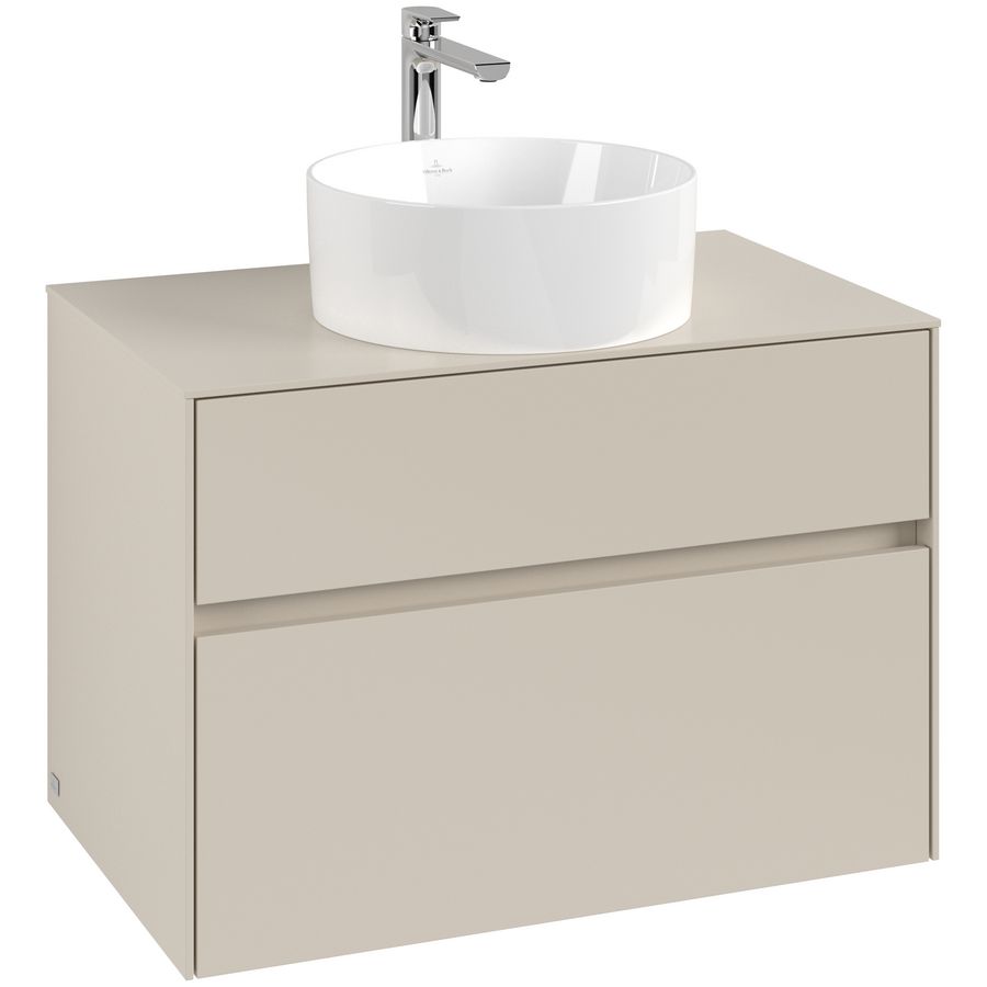 Wastafelonderkast Collaro 800x548x500mm Cashmere Grey C037B0VN