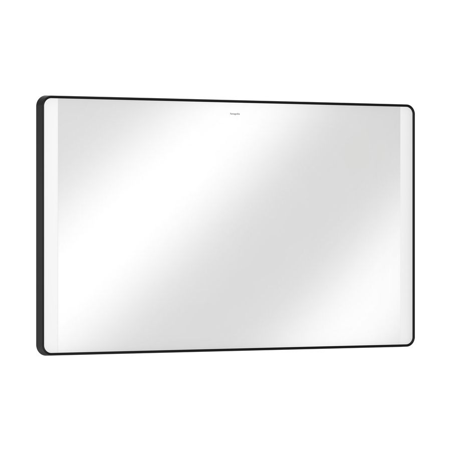 Spiegel verticale LED 1200/30 wandsch. mat zwart Xarita Lite Q
