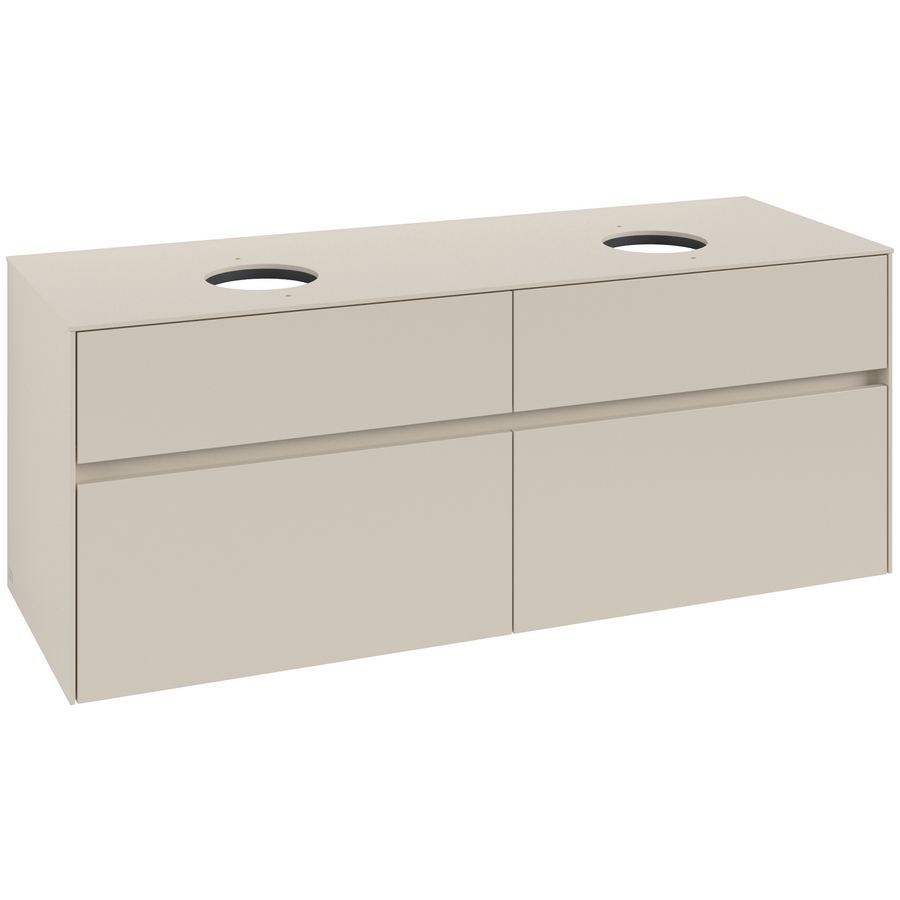 Wastafelonderkast Collaro 1400x548x500mm Cashmere Grey C048B0VN