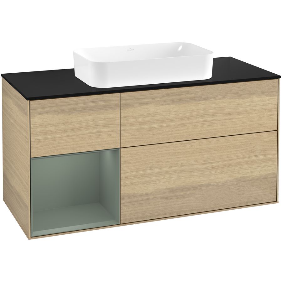 Wastafelonderkast Finion 1200x603x501mm Oak Veneer F702GMPC