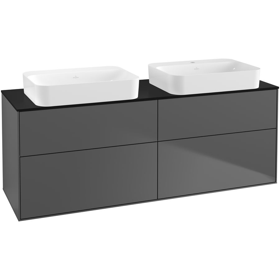 Wastafelonderkast Finion 1600x603x501mm Antr. Matt Lacquer G72200GK